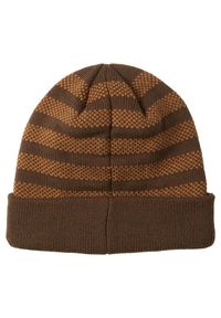 Quiksilver - Czapka z mankietem dla Mężczyzn CALM SEAS Brązowy. Kolor: brązowy. Materiał: akryl, materiał. Wzór: paski