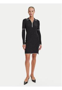 Liu Jo Sport Sukienka dzianinowa TF5028 MS49I Czarny Regular Fit. Kolor: czarny. Materiał: wiskoza, syntetyk. Typ sukienki: sportowe. Styl: sportowy #4