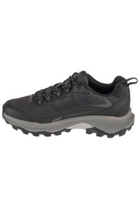 Merrell - Buty trekkingowe męskie, Speed Strike 2. Zapięcie: sznurówki. Kolor: czarny. Materiał: guma, syntetyk, tkanina, materiał. Szerokość cholewki: normalna. Sport: turystyka piesza