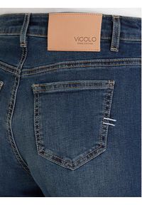 ViCOLO Jeansy DF5103 Niebieski Wide Leg. Kolor: niebieski #4
