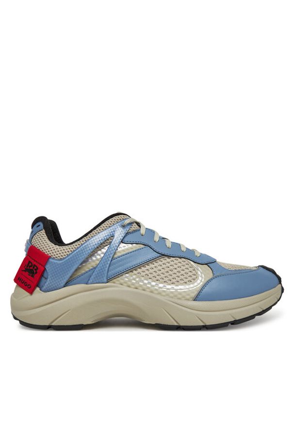 Hugo - HUGO Sneakersy 50543305 Biały. Kolor: niebieski. Materiał: skóra