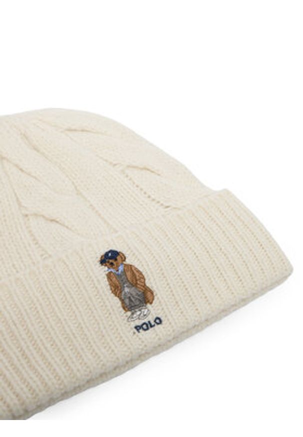 Polo Ralph Lauren Czapka 455981433001 Écru. Materiał: wełna