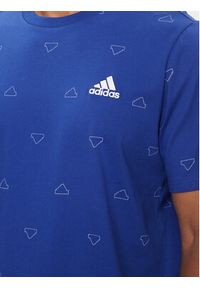 Adidas - adidas T-Shirt Seasonal Essentials Monogram Graphic IU0284 Niebieski Regular Fit. Kolor: niebieski. Materiał: bawełna #4