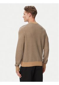 BOSS Sweter H-Lofranco 50565565 Beżowy Regular Fit. Kolor: beżowy. Materiał: bawełna #3