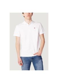 Napapijri - Polo z krótkim rękawem Mężczyzna NAPAPIJRI EALIS SS SUM. Typ kołnierza: polo. Kolor: biały. Materiał: bawełna. Długość rękawa: krótki rękaw. Długość: krótkie #1