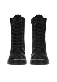 Rieker Trzewiki 70048-01 Czarny. Kolor: czarny. Materiał: materiał #4