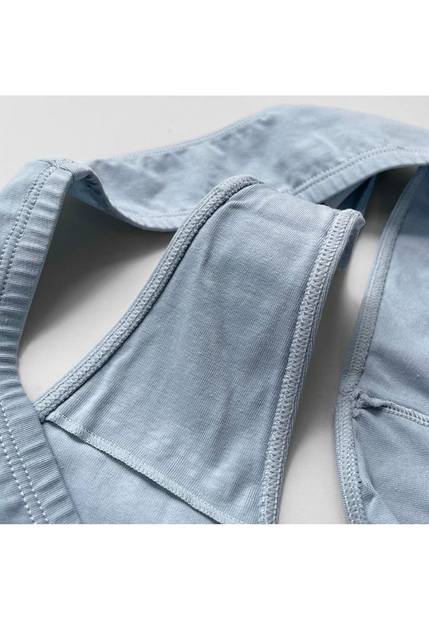 Intica - Stringi damskie minimalistyczne na co dzień Libora. Kolor: szary. Materiał: materiał