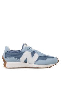 New Balance Sneakersy GS327MQ Niebieski. Kolor: niebieski. Materiał: skóra, zamsz