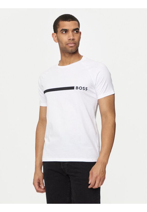 BOSS - Boss T-Shirt T-Shirt Rn Slim Fit 50517970 Biały Slim Fit. Kolor: biały. Materiał: bawełna