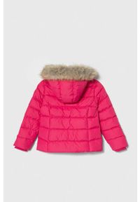 TOMMY HILFIGER - Tommy Hilfiger kurtka puchowa dziecięca kolor różowy. Okazja: na co dzień. Kolor: różowy. Materiał: puch. Styl: casual #2