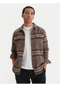 RVCA Koszula Dayshift 23A053505 Brązowy Regular Fit. Kolor: brązowy. Materiał: bawełna #1