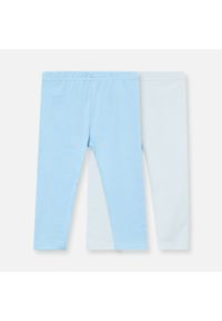 Sinsay - Dzianinowe legginsy 2 pack - Niebieski. Kolor: niebieski. Materiał: dzianina #1