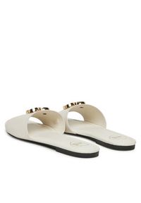Love Moschino - LOVE MOSCHINO Klapki JA28161G0MIA0102 Écru. Materiał: skóra #6