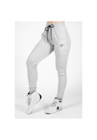 GORILLA WEAR - Spodnie fitness damskie Gorilla Wear Pixley Sweatpants. Kolor: szary. Materiał: dresówka. Sport: fitness