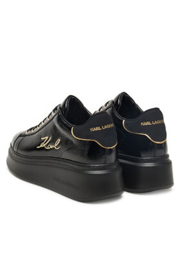 Karl Lagerfeld - KARL LAGERFELD Sneakersy KL63513E Czarny. Kolor: czarny. Materiał: skóra
