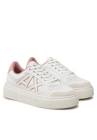 Armani Exchange Sneakersy XDX147 XV830 U274 Biały. Kolor: biały. Materiał: skóra