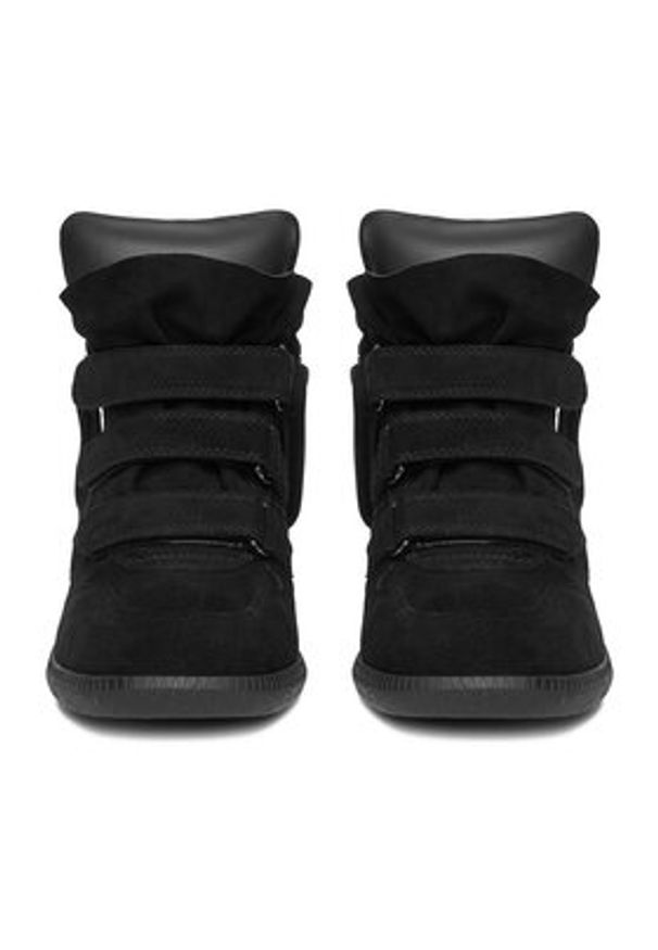 Badura Sneakersy EO-IVI-LT1885-2N Czarny. Kolor: czarny. Materiał: zamsz, skóra