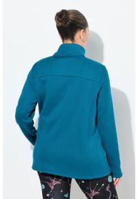 ULLA POPKEN - Damskie Bluza funkcyjna podszewka ze sztucznego futra stójka długi rękaw. Typ kołnierza: kołnierzyk stójkowy. Kolekcja: plus size. Kolor: niebieski. Materiał: elastan, materiał, poliamid, poliester. Długość rękawa: długi rękaw. Długość: długie #2