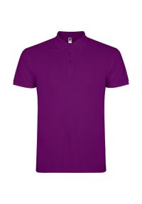 ROLY - Męska Koszulka Polo Star. Typ kołnierza: polo. Kolor: fioletowy #1