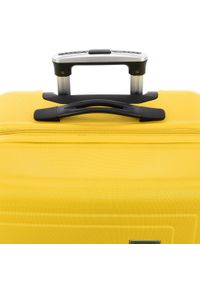 Wittchen - Duża walizka z ABS-u tłoczona. Kolor: żółty. Materiał: guma. Wzór: geometria. Styl: klasyczny #8