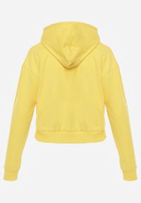 Renee - Żółta Bluza z Kapturem i Bawełną Ozdobiona Ściągaczami Evianae. Okazja: na spacer, na co dzień. Typ kołnierza: kaptur. Kolor: żółty. Materiał: bawełna. Długość rękawa: długi rękaw. Długość: długie. Wzór: aplikacja. Styl: casual #5