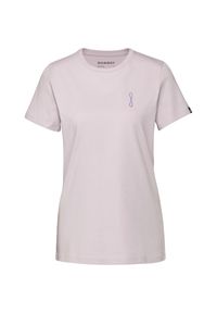 Koszulka bawełniana damska Mammut Massone T-Shirt Quickdraw. Kolor: brązowy. Materiał: bawełna