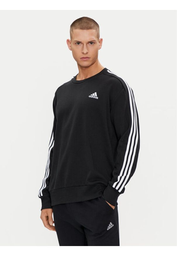 Adidas - adidas Bluza Essentials IC9317 Czarny Regular Fit. Kolor: czarny. Materiał: bawełna