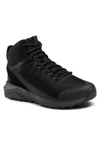 columbia - Trekkingi Columbia Trailstorm Mid Waterproof BM0155 Black/Dark Grey 010. Kolor: czarny. Materiał: materiał. Sport: turystyka piesza #1