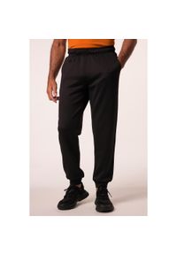 JAY-PI - Męskie Spodnie treningowe fitness materiał oddychający kieszeń na smartfon. Kolekcja: plus size. Kolor: czarny. Materiał: elastan, poliester, materiał. Sport: fitness