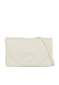 Calvin Klein Torebka Re-Lock Quilt Shoulder Bag K60K611021 Biały. Kolor: biały