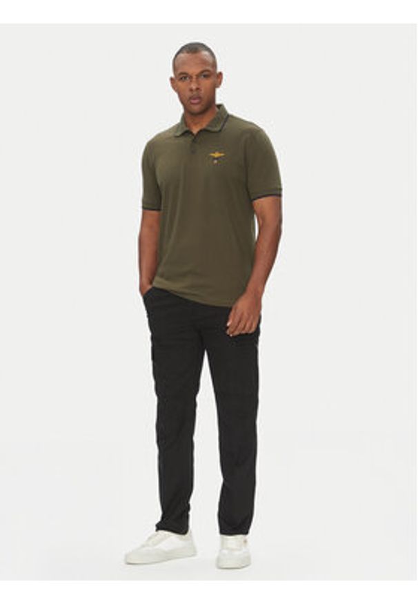 Aeronautica Militare Spodnie materiałowe 251PA1662CT3526 Czarny Regular Fit. Kolor: czarny. Materiał: len, bawełna