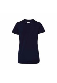 Damski jersey Kappa Brizza. Typ kołnierza: dekolt w kształcie V. Kolor: niebieski. Materiał: jersey. Sport: piłka nożna
