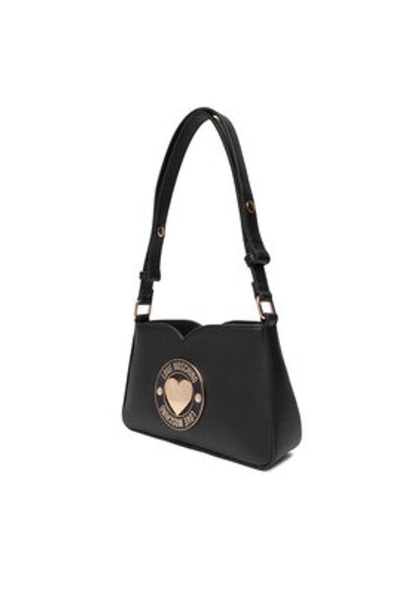 Love Moschino - LOVE MOSCHINO Torebka JC4365PP0NKG0000 Czarny. Kolor: czarny. Materiał: skórzane