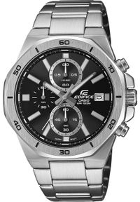 Zegarek sportowy EDIFICE Casio Edifice EFV-640D-1AVUEF100m srebrny. Kolor: srebrny. Styl: sportowy