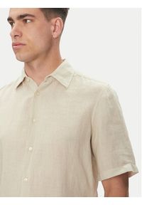BOSS Koszula 50537382 Beżowy Regular Fit. Kolor: beżowy. Materiał: len #3