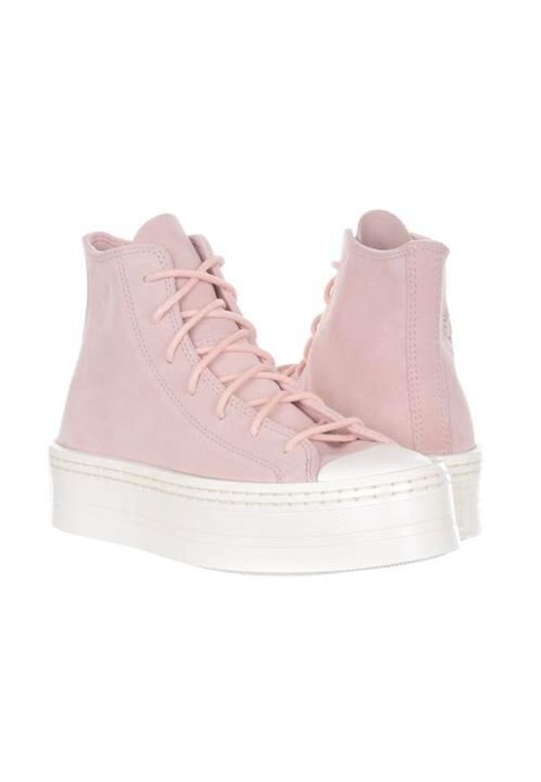 Buty do chodzenia damskie Converse A04663C. Wysokość cholewki: za kostkę. Zapięcie: sznurówki. Kolor: różowy. Materiał: materiał, tkanina. Szerokość cholewki: normalna. Sport: turystyka piesza
