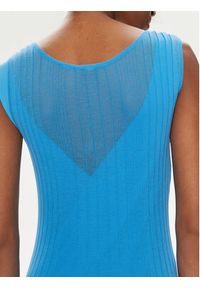 Pinko Sukienka codzienna Dune 103540 A1ND Niebieski Slim Fit. Okazja: na co dzień. Kolor: niebieski. Materiał: syntetyk. Typ sukienki: proste. Styl: casual #2