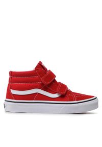 Vans Sneakersy Sk8-Mid Reissu VN00018TH1N1 Czerwony. Kolor: czerwony. Materiał: zamsz, skóra. Model: Vans SK8 #1