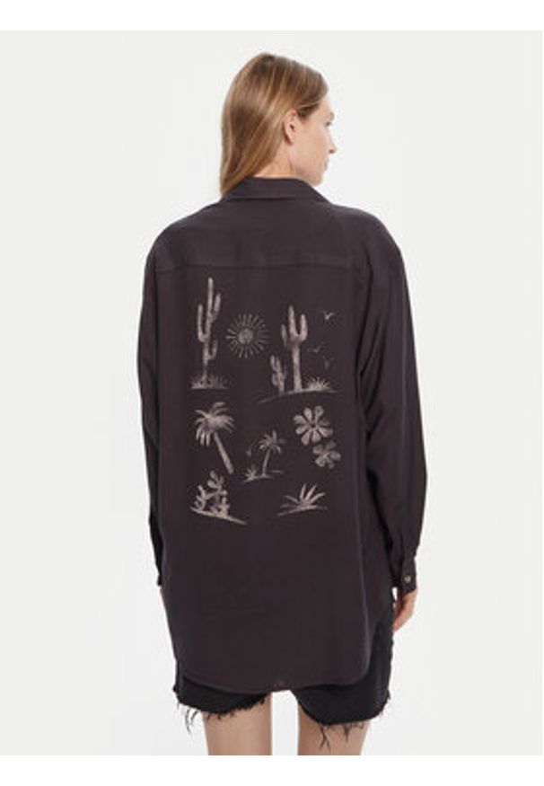 Billabong Koszula Beach Side EBJWT00118 Szary Relaxed Fit. Kolor: szary. Materiał: wiskoza