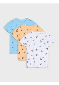 Sinsay - Koszulki 3 pack - biały. Kolor: biały