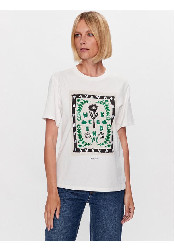 T-Shirt Weekend Max Mara. Kolor: biały