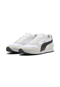 Puma - Sneakersy unisex ST MILER PUMA White Black Vapor Gray. Kolor: czarny, szary, biały, wielokolorowy. Materiał: zamsz. Szerokość cholewki: normalna. Sport: turystyka piesza