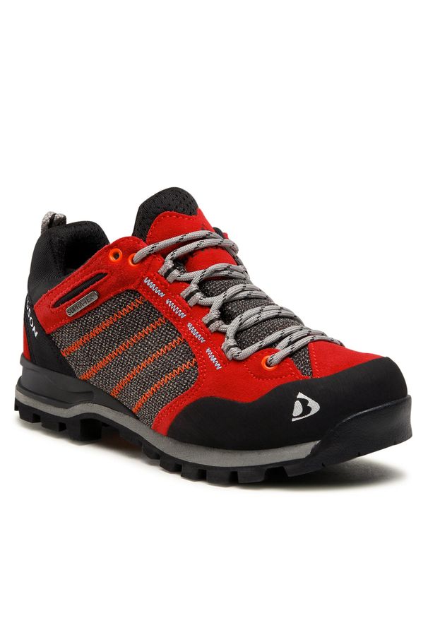 Trekkingi Bergson Women's Kadam Low Stx Red. Kolor: czerwony. Materiał: zamsz, skóra