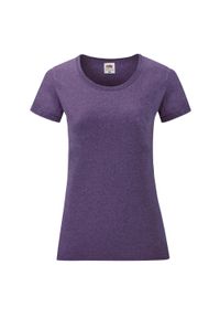 FRUIT OF THE LOOM - Koszulka Damska Valueweight. Kolor: fioletowy. Sport: turystyka piesza #1