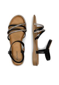 Clara Barson Sandały WYL04008-1A Czarny. Kolor: czarny. Materiał: skóra #7