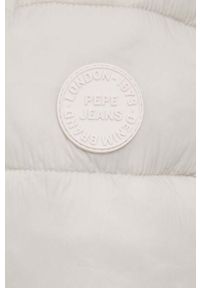 Pepe Jeans kurtka Maddie damska kolor beżowy zimowa. Kolor: beżowy. Materiał: materiał. Sezon: zima #5