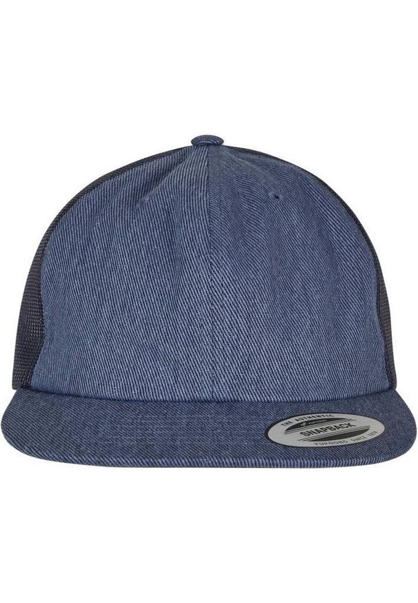 FLEXFIT - Denim Trucker Cap. Kolor: niebieski. Materiał: denim