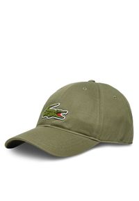 Lacoste Czapka z daszkiem RK3186 Khaki. Kolor: brązowy. Materiał: bawełna, materiał #1