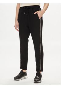 Liu Jo Spodnie dresowe TA4088 TS423 Czarny Regular Fit. Kolor: czarny. Materiał: syntetyk
