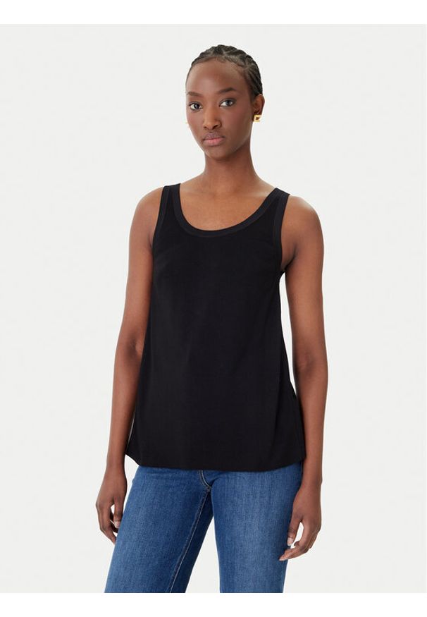 Elisabetta Franchi Sweter TK-72S-61E2-V250 Czarny Regular Fit. Kolor: czarny. Materiał: wiskoza